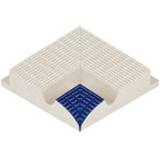 Плитка бордюрная угловая с поручнем Serapool Petit Carre кобальт, 125х125 мм (30227) Плитка бордюрная угловая с поручнем Serapool Petit Carre кобальт, 125х125 мм (30227)