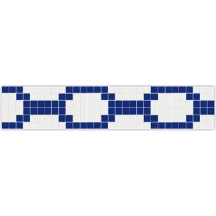 Мозаика фарфоровая Serapool 50x50 мм, кобальт, белый (80161.3) Мозаика фарфоровая Serapool 50x50 мм, кобальт, белый (80161.3)