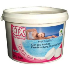 Хлор быстрорастворимый стабилизированный в таблетках CTX-250 (20 г) 5 кг