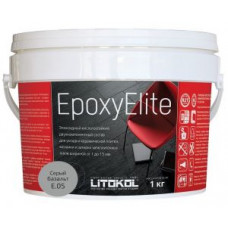 Затирочная смесь Litokol EpoxyElite двухкомпонентная эпоксидная E.05 (серый базальт) 1 кг