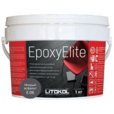 Затирочная смесь Litokol EpoxyElite двухкомпонентная эпоксидная E.06 (мокрый асфальт) 1 кг