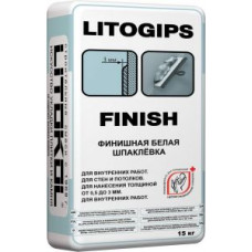 Смесь шпаклевочная финишная Litokol Litogips Finish (белый) 15 кг