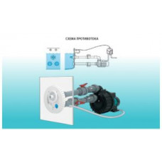 Комплект противотока Espa с пневмоуправлением однофазный (форсунка квадратная до 70 м3/ч) без насоса