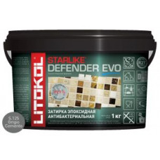 Затирочная смесь эпоксидная антибактериальная Litokol Starlike Defender EVO S.125 (Grigio Cemento) 1 кг