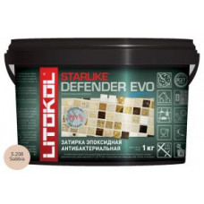 Затирочная смесь эпоксидная антибактериальная Litokol Starlike Defender EVO S.208 (Sabbia) 1 кг