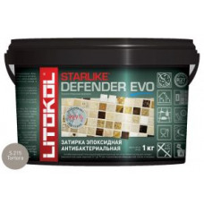 Затирочная смесь эпоксидная антибактериальная Litokol Starlike Defender EVO S.215 (Tortora) 1 кг