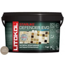 Затирочная смесь эпоксидная антибактериальная Litokol Starlike Defender EVO S.225 (Tabacco) 1 кг