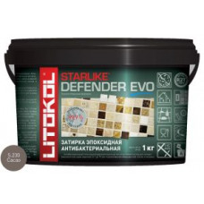 Затирочная смесь эпоксидная антибактериальная Litokol Starlike Defender EVO S.230 (Cacao) 1 кг