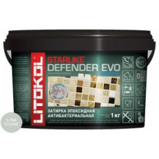 Затирочная смесь эпоксидная антибактериальная Litokol Starlike Defender EVO S.700 (Crystal) 1 кг