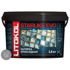 Затирочная смесь эпоксидная Litokol Starlike EVO S.115 (Grigio Seta) 2,5 кг