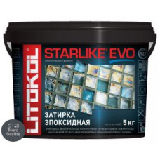 Затирочная смесь эпоксидная Litokol Starlike EVO S.140 (Nero Grafite) 5 кг