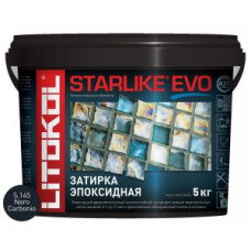 Затирочная смесь эпоксидная Litokol Starlike EVO S.145 (Nero Carbonio) 5 кг