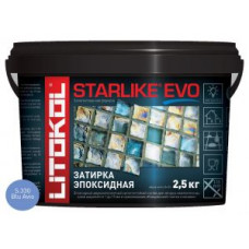 Затирочная смесь эпоксидная Litokol Starlike EVO S.330 (Blu Avio) 2,5 кг