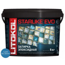 Затирочная смесь эпоксидная Litokol Starlike EVO S.340 (Blu Denim) 5 кг