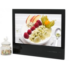 Влагостойкий встраиваемый телевизор для кухни 23,8'' Avel, чёрная рамка (AVS240KS, Black)