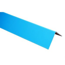 Металлический ПВХ-уголок внешний Elbtal Plastics синий, 1,2 мм, 50х50х2000 мм (2100068.)