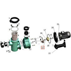 Болт крепления рабочего колеса насоса Gemas Flooder/Flooder Jet (0111STR36N)