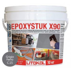Затирочная смесь эпоксидная Litokol Epoxystuk X90 С.15 Grigio Ferro (серый) 10 кг