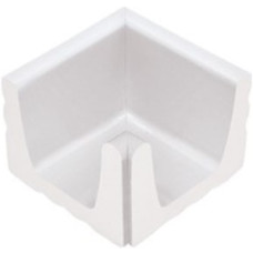 Угловой элемент переливного водоотводного канала Serapool 150x150 мм, белый (K133)