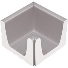 Угловой элемент переливного водоотводного канала Serapool 150x150 мм, серый (K139.1)