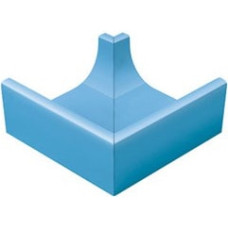 Угловой элемент переливного водоотводного канала Serapool 242x242 мм, голубой (K241)