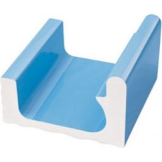 Переливной водоотводный канал Serapool с поручнем 234x250 мм, голубой (K301)