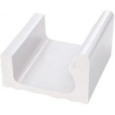 Переливной водоотводный канал Serapool с поручнем 234x250 мм, белый (K303)