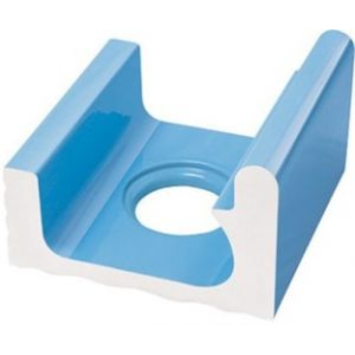 Переливной водоотводный канал Serapool со сливом и поручнем 234x250 мм, голубой (K321) Переливной водоотводный канал Serapool со сливом и поручнем 234x250 мм, голубой (K321)