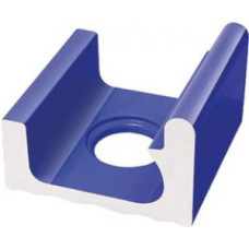 Переливной водоотводный канал Serapool со сливом и поручнем 234x250 мм, кобальт (K327)