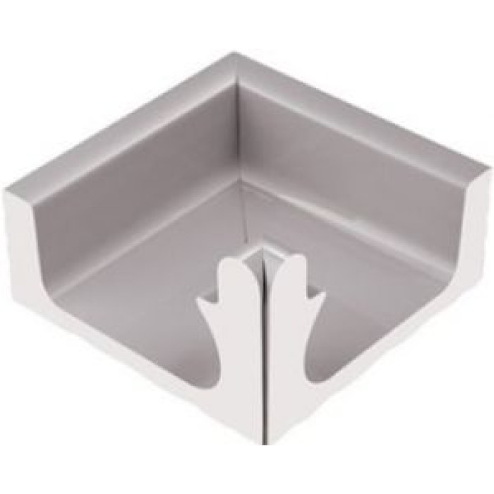 Угловой элемент переливного водоотводного канала Serapool с поручнем 234x234 мм, серый (K339.1) Угловой элемент переливного водоотводного канала Serapool с поручнем 234x234 мм, серый (K339.1)