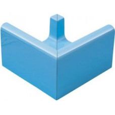 Угловой элемент переливного водоотводного канала Serapool 254x254 мм, голубой (K341)