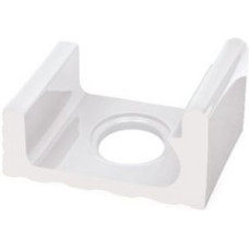 Переливной водоотводный канал Serapool со сливом и поручнем 286x250 мм, белый (K423)