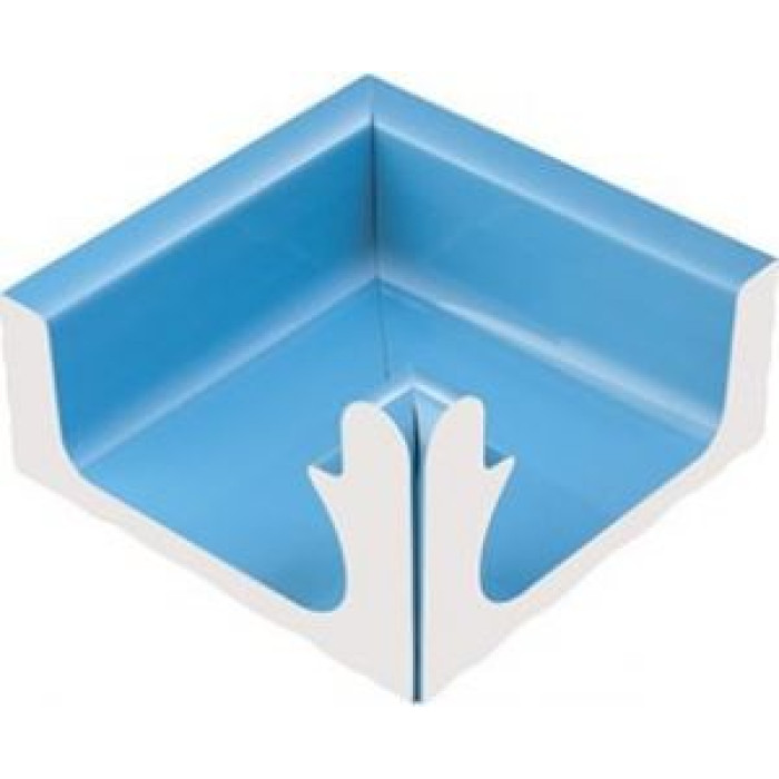 Угловой элемент переливного водоотводного канала Serapool с поручнем 286x286 мм, голубой (K431) Угловой элемент переливного водоотводного канала Serapool с поручнем 286x286 мм, голубой (K431)