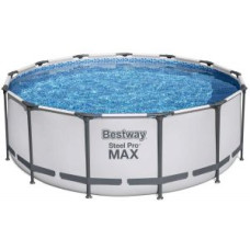 Каркасный бассейн Bestway Steel Pro Max 396х122 см с картриджным фильтром, лестницей и тентом (5618W)