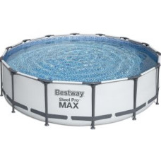 Каркасный бассейн Bestway Steel Pro MAX 366х122 см с картриджным фильтром, тентом и лестницей (56420)