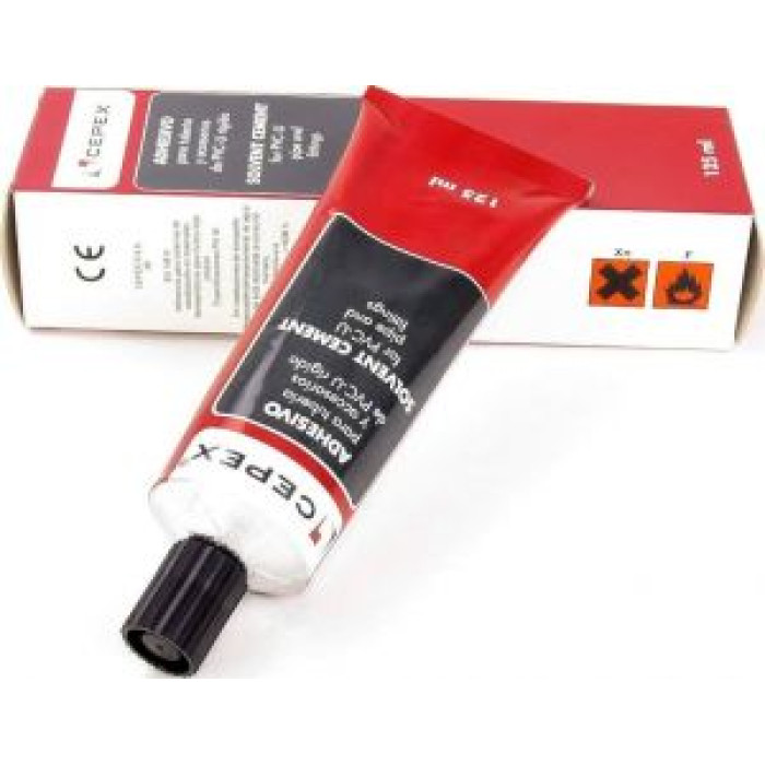 Клей для ПВХ Cepex, 125 мл, без кисти (02429) Клей для ПВХ Cepex, 125 мл, без кисти (02429)