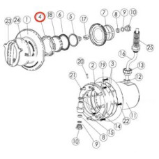 Кольцо уплотнительное прожектора IML B033PL (В-042L)