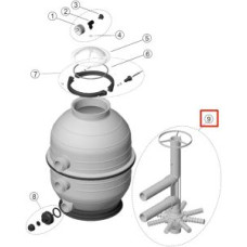 Коллектор фильтра IML Mediterraneo MTR-400-L (RM400L10)