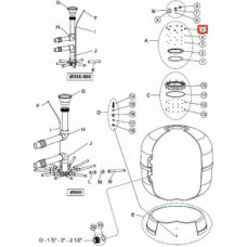 Колпачки к гайкам крепления крышки фильтра IML FS/FT/NILO, LISBOA (FS00470-0121)