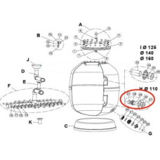 Комплект для подключения диффузора фильтра IML FS-500 (FS19781-0410)