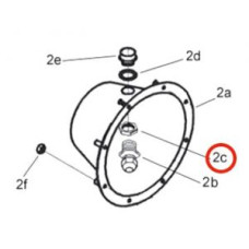 Гайка шестигранная М27 для закладной ниши прожектора Pahlen (1227152)