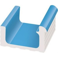 Переливной водоотводный канал Serapool с поручнем 236x250 мм, голубой (KP101)