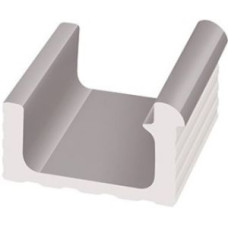 Переливной водоотводный канал Serapool с поручнем 236x250 мм, серый (KP109.1)