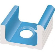 Переливной водоотводный канал Serapool со сливом и поручнем 236x250 мм, голубой (KP121)