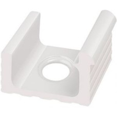 Переливной водоотводный канал Serapool со сливом и поручнем 236x250 мм, белый (KP123)