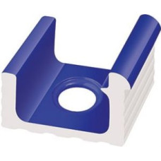 Переливной водоотводный канал Serapool со сливом и поручнем 236x250 мм, кобальт (KP127)