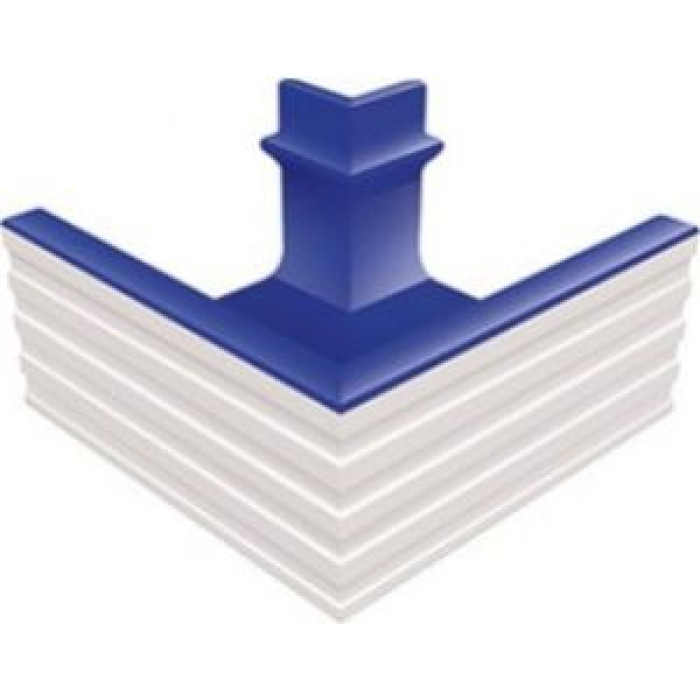 Угловой элемент переливного водоотводного канала Serapool с поручнем 256x256 мм, кобальт (KP147) Угловой элемент переливного водоотводного канала Serapool с поручнем 256x256 мм, кобальт (KP147)