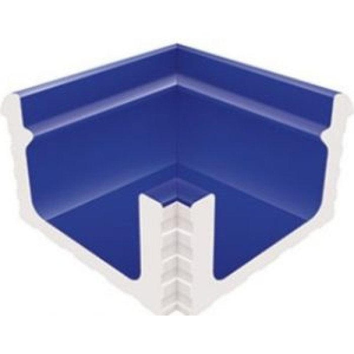 Угловой элемент переливного водоотводного канала Serapool с поручнем 236x236 мм, кобальт (KP137) Угловой элемент переливного водоотводного канала Serapool с поручнем 236x236 мм, кобальт (KP137)