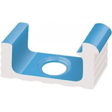 Переливной водоотводный канал Serapool со сливом и поручнем 236x125 мм, голубой (KP161)