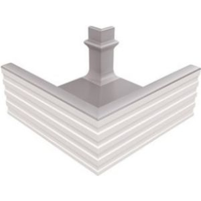 Угловой элемент переливного водоотводного канала Serapool с поручнем 306x306 мм, серый (KP249.1) Угловой элемент переливного водоотводного канала Serapool с поручнем 306x306 мм, серый (KP249.1)